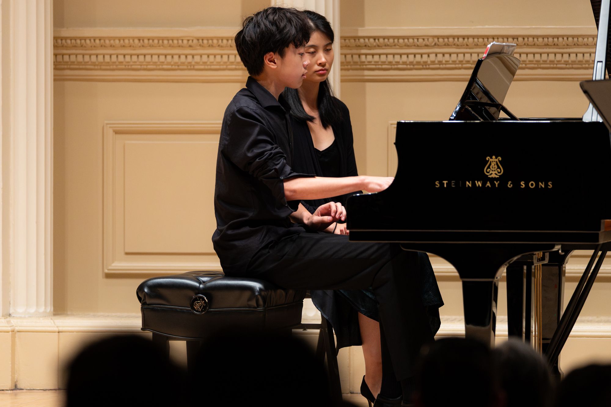 Piano duet performance
