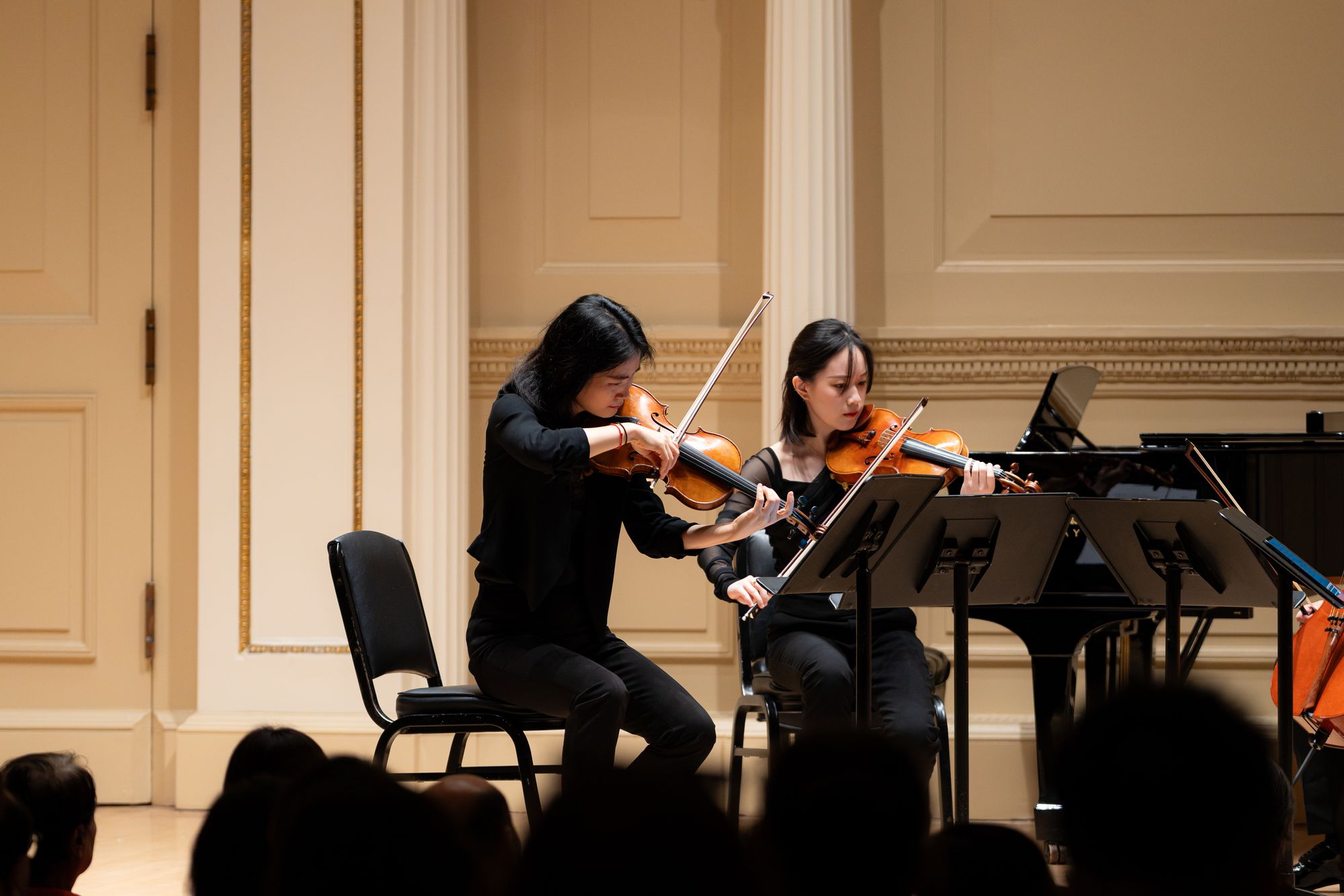Professional musicians performing chamber music