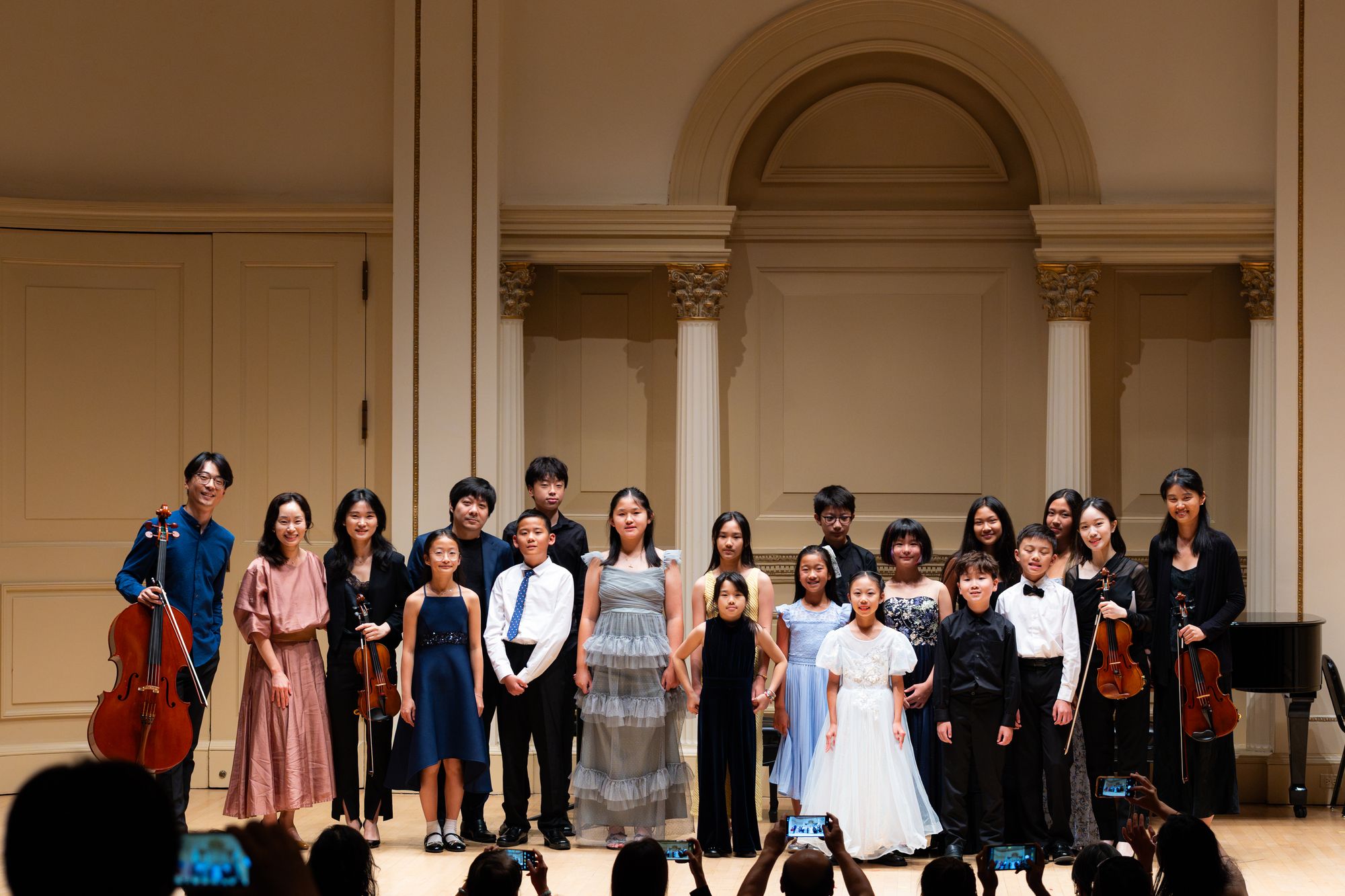 Summer Intensive 2026 participants on stage after the final concert