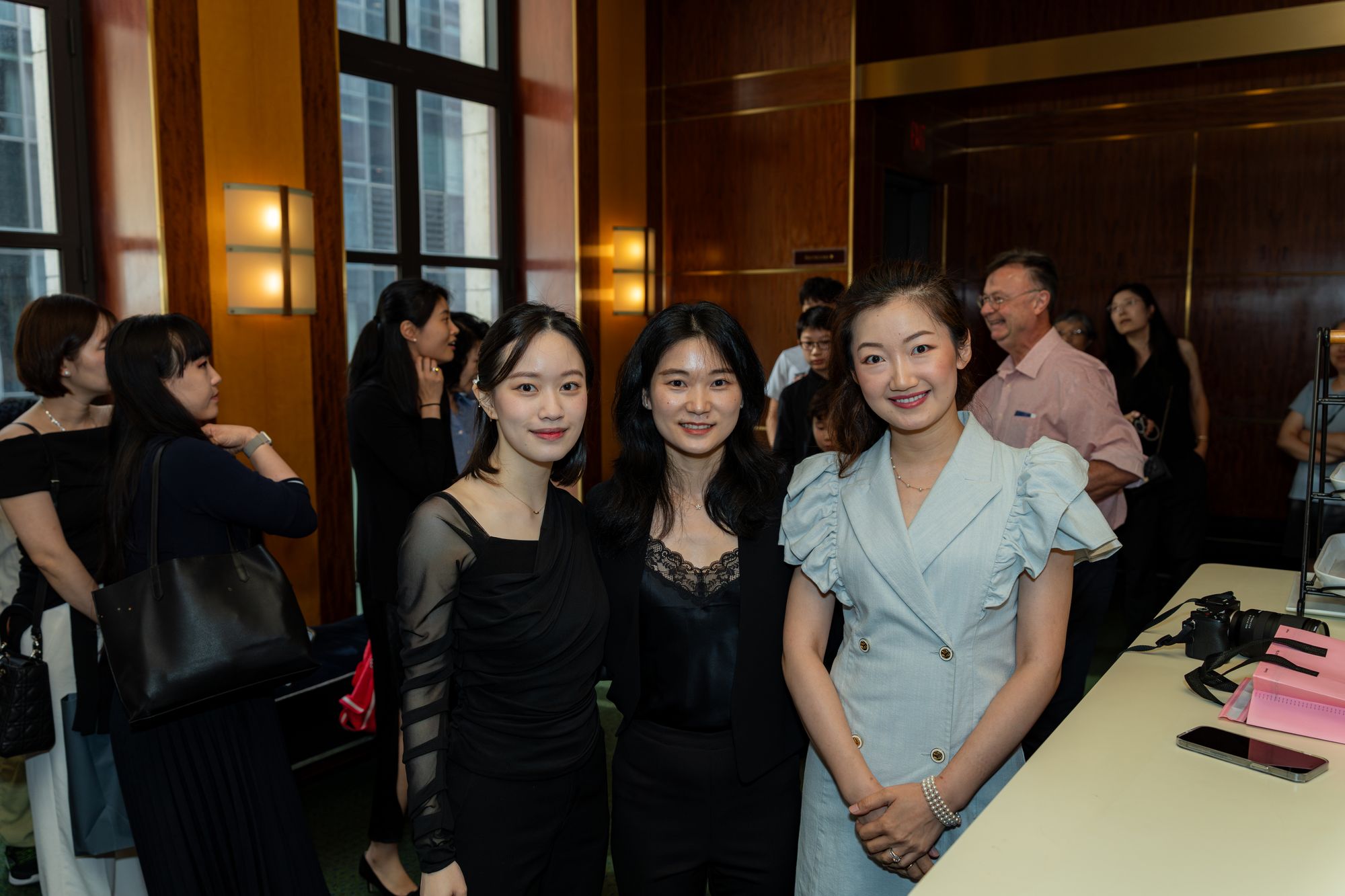OMI faculty together at the reception after the final concert
