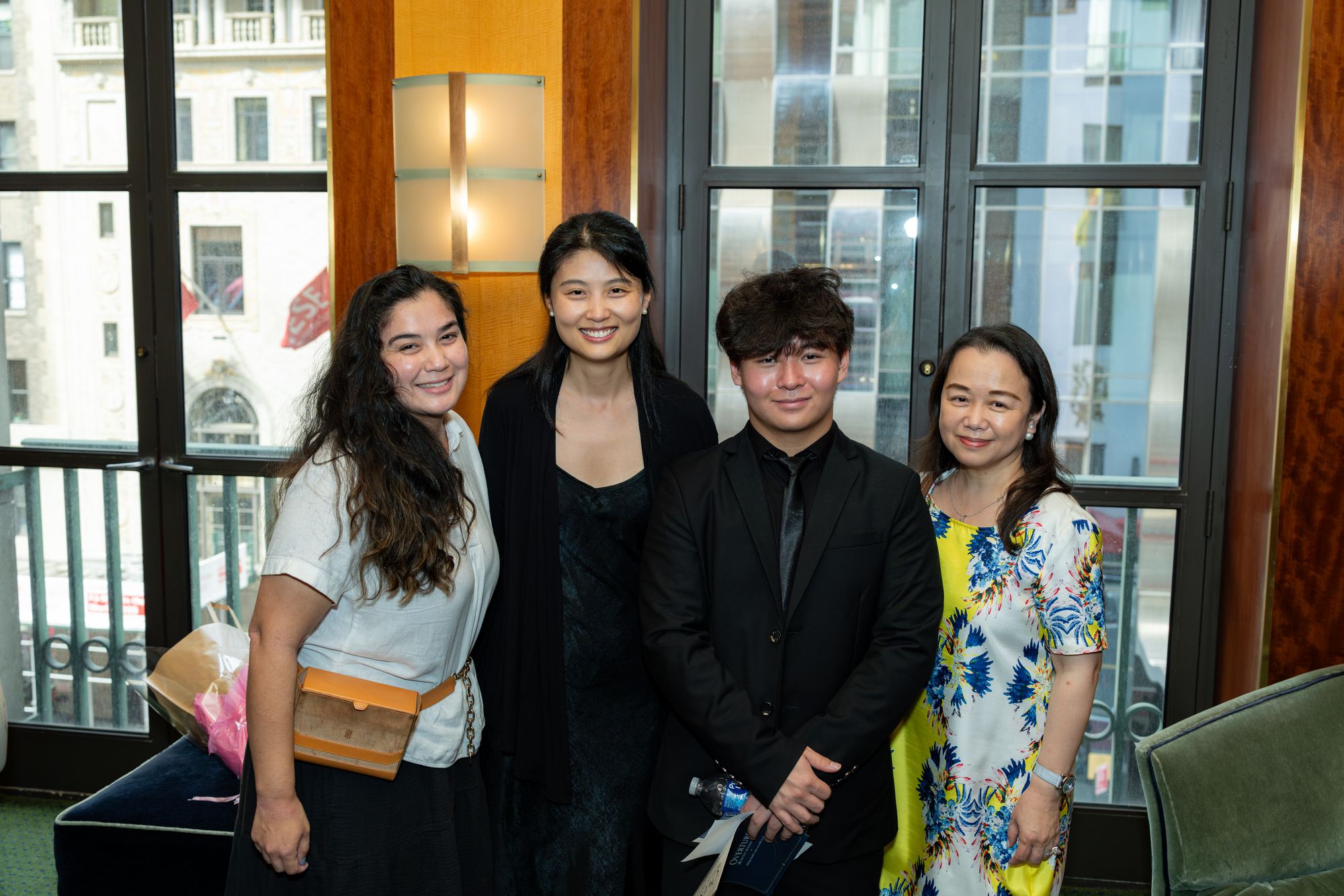 Students, faculty, and family after the concert